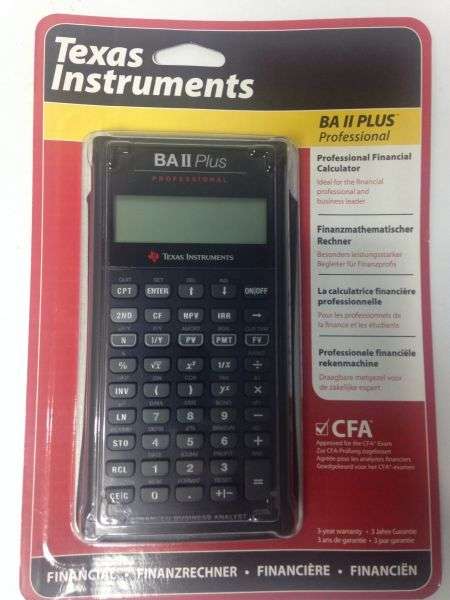 Texas Instruments BA II Plus PROFESSIONAL Calculator. Free Shipping