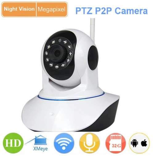CCTV 1.0MP P2P 1080P Wireless WiFi Pan Tilt IP ONVIF