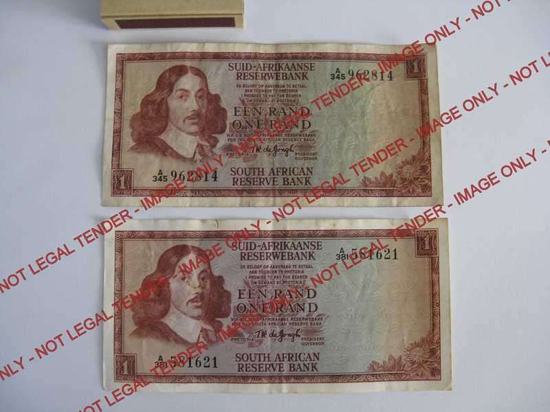 TW DE JONGH R1 NOTE COMBO. 2 UNITS.