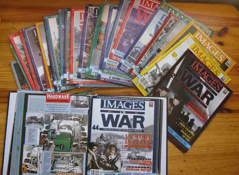 BID FOR THE LOT!!! 37 ITEMS. IMAGES OF WAR - THE REAL STORY OF WORLD WAR II MAGAZINES COMBO.