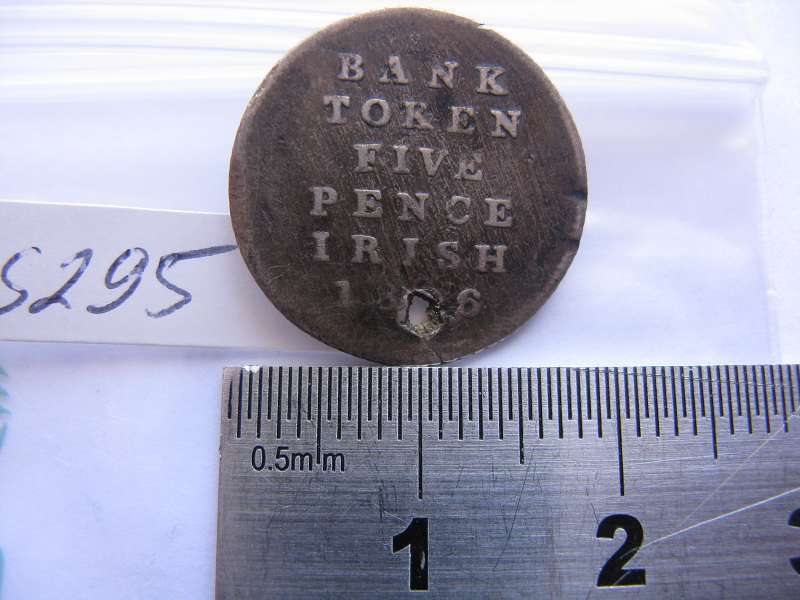 GB KGIII BANK TOKEN 5 PENCE IRISH POSSIBLY 1806.