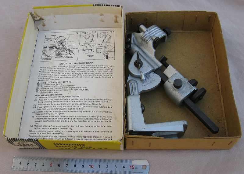 England Spiralux drill grinding attachment.