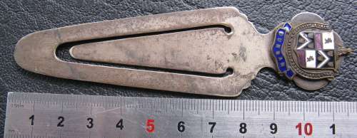 Vintage DURBAN bookmark, exquisite plate, made in England.