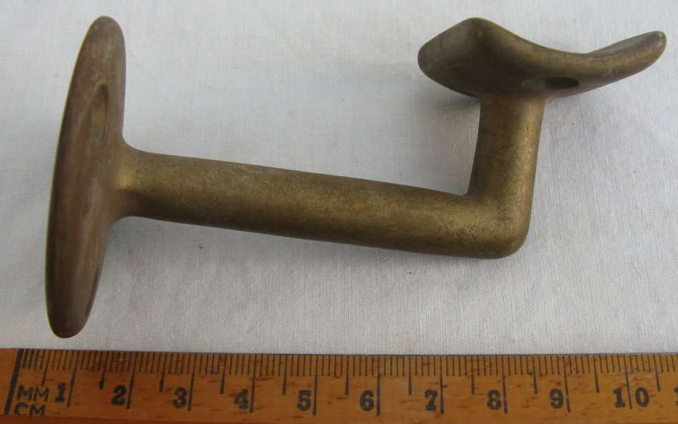 Solid brass hook.