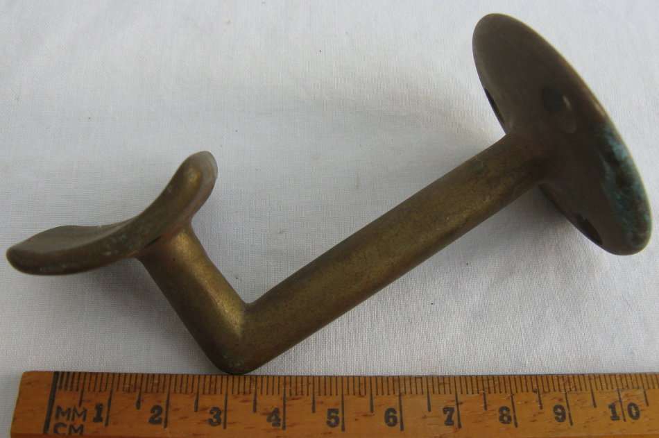 Solid brass hook.
