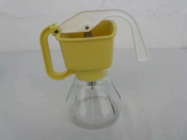 MADE IN ENGLAND OLD BUTTER CREAMER. BEL HAMILTON-DALE. H21cm. P&P=R33. (CR30)