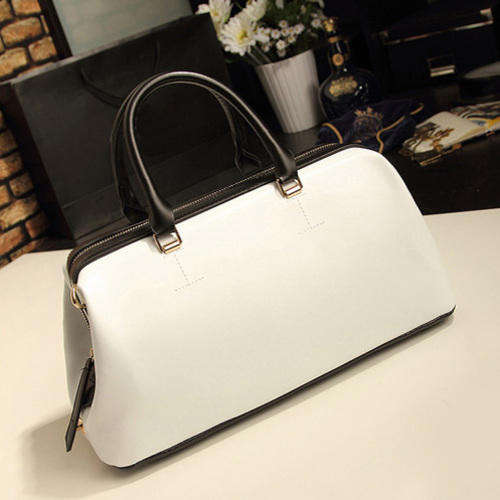 Fashion  Leather Handbag (White)