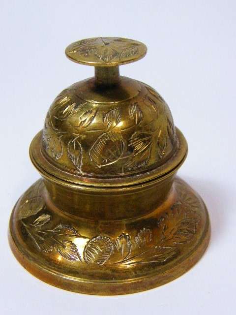 Vintage dinner bell with stand - as per photo