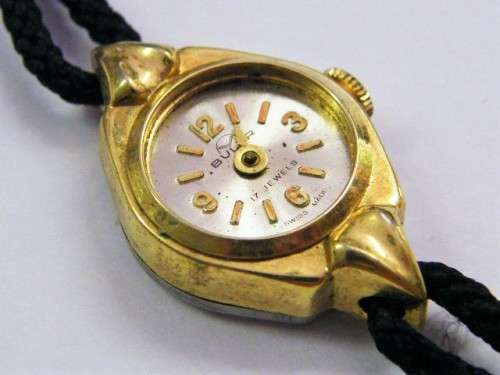 Vintage Buler manual wind ladies watch - needs new hands & glass - working - as per photo