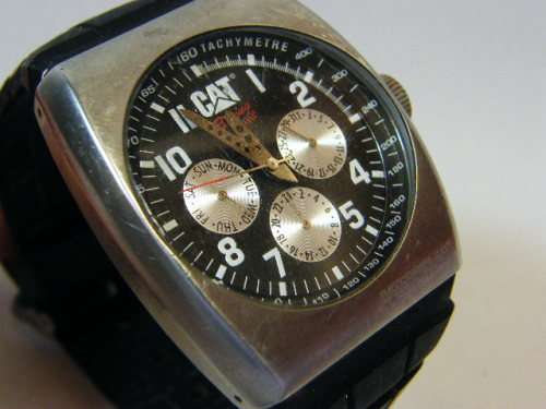Caterpillar Racing mens watch - working - well used - as per photo