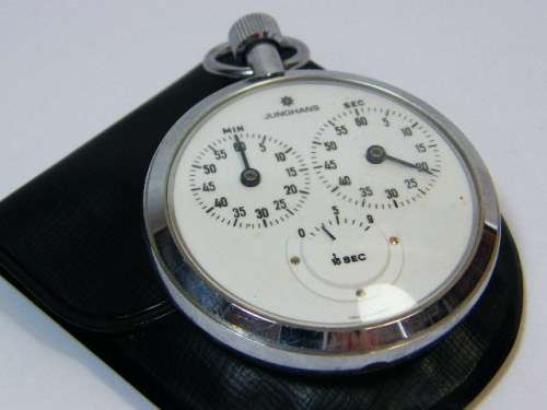 Vintage Junghans pocket stopwatch - working but seconds does not reset - as per photo