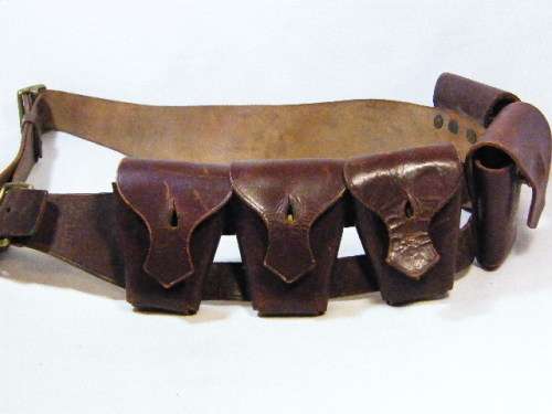 WW2 leather ammo belt - 1941 Fraser & Son - Cape Town - as per photo