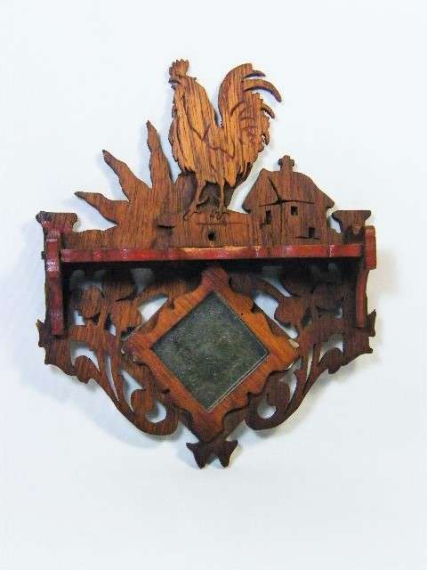 Small wooden nik naks shelf with mirror - as per photo