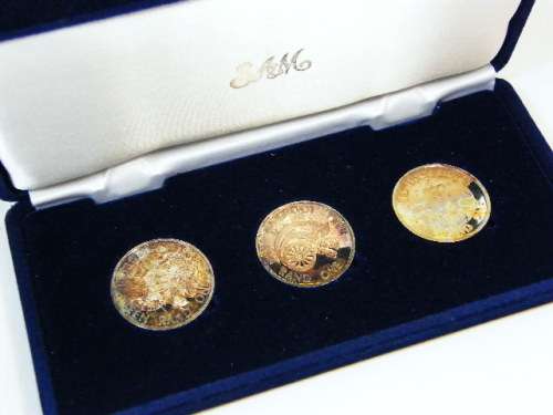 1988 Silver rand set Groot Trek - Huguenots - Dias - lovely toning - as per photo