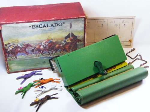 Vintage Escaldo horse riding game - deep boxed version - good working condition - as per photo