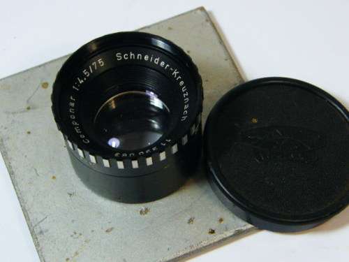 Vintage Schneider-Kreuznach componar 1:4.5 75mm lens - as per photo