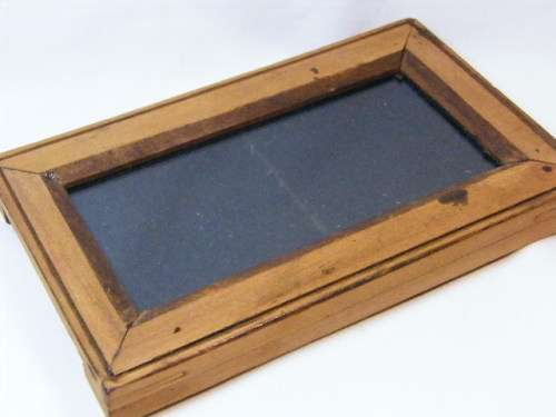 Vintage wooden contact printing frame with glass - as per photo