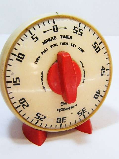 Vintage Smiths Pinger timer - 1 hour - kitchen timer - as per photo