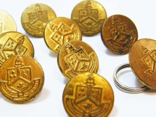 Lot of 13 University of Pretoria (TUKS) buttons