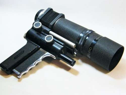 Vintage Novoflex Noflexar 1:4.5 240mm quick focus pistol grip lens