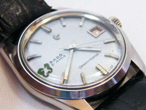Vintage 1960's Rado Green Horse manual wind mens watch