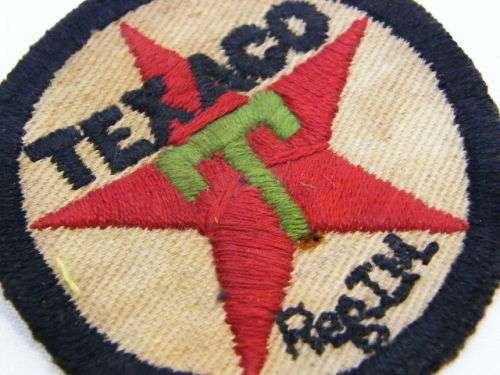 Vintage Texaco gas stations cloth patch