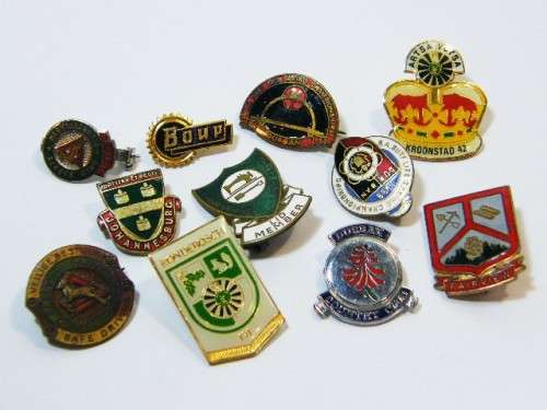 Lot of 11 assorted pin badges