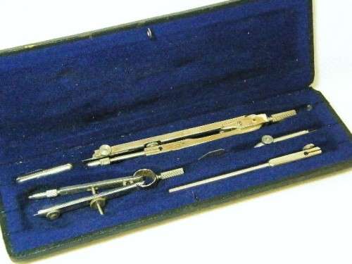 Vintage Draftex drawing instrument set