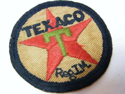Vintage Texaco gas stations cloth patch