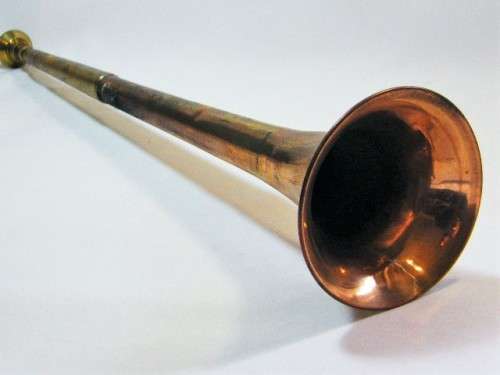 Vintage copper & brass horn
