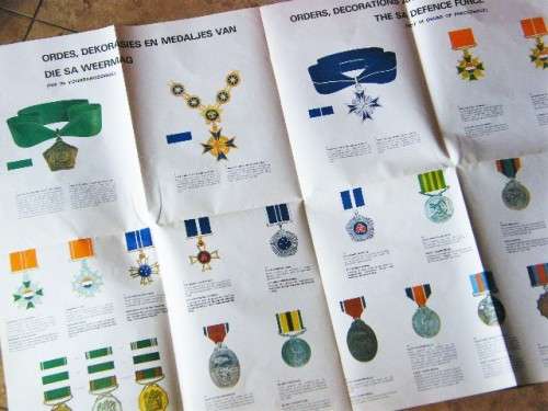 Orders, decorations & medals of the SADF poster