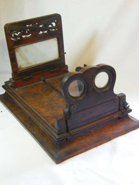 Antique Roswell`s Patent stereo graphoscope - circa 1870`s