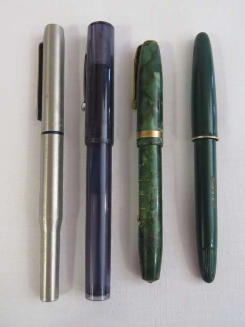 Lot of 4 vintage fountain pens - Hifra , Parker, Conway Stewart - Some damaged