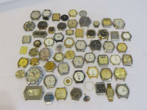 Large lot of Quartz watches for spares - Different conditions