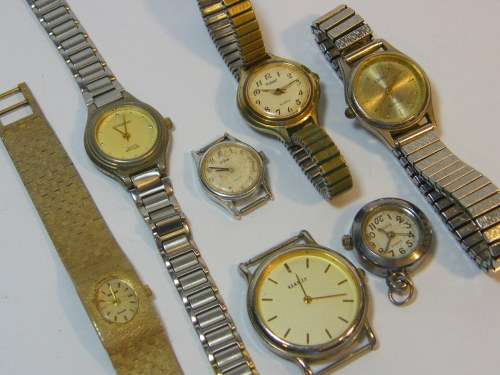 Lot of 6 ladies quartz watches for spares - not working