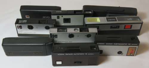 Lot of 9 Kodak pocket cameras
