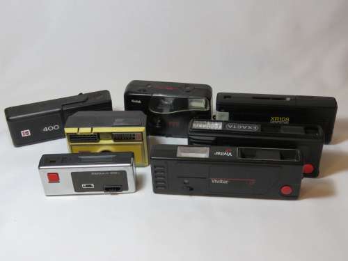 Lot of 7 assorted cameras