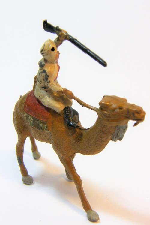Vintage camel cavalry lead soldier