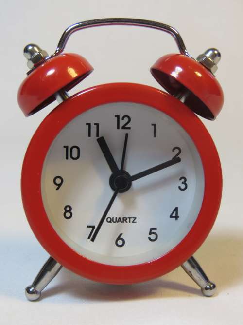 Red Quartz desk fashion clock