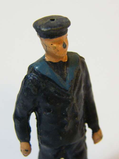 Vintage Royal Navy lead soldier