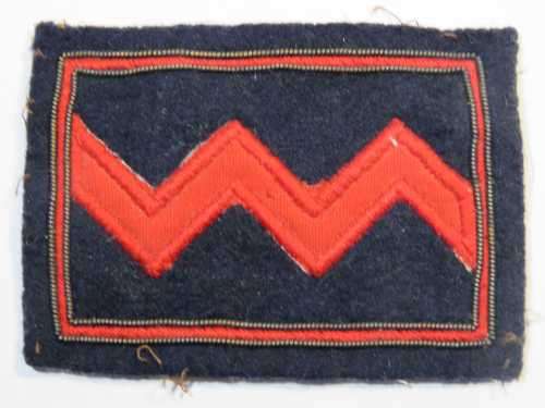 SA Army Artillery cloth badge with bullion wire