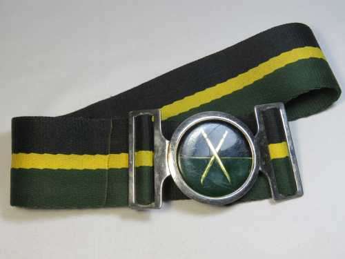 SA Infantry school stable belt with buckle