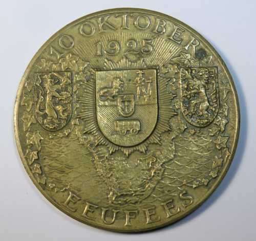 Centenary of President Kruger's birth 10 October 1925 bronze medallion