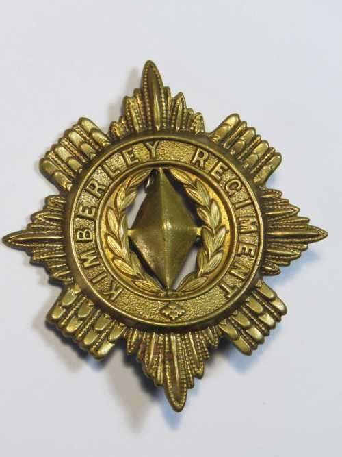 Kimberley Regiment cap badge - Pin damaged