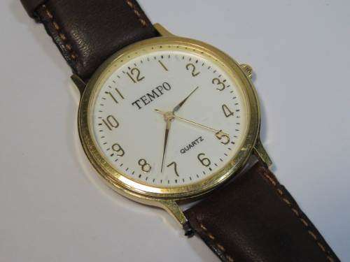 Tempo Quartz mens dress watch - Working