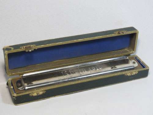 Vintage Hohner Rheingold Harmonica in original case