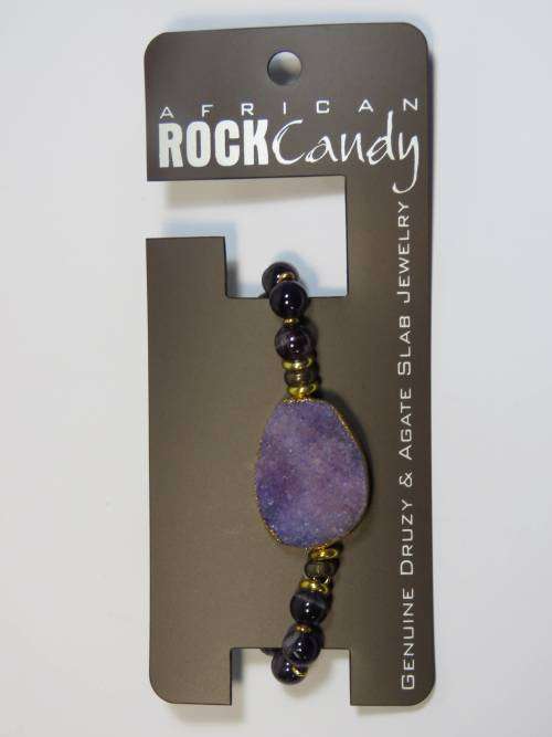 African Rock Candy genuine Druzy and Agate slab jewellery