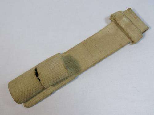 South Africa WW2 UDF canvas bayonet frog