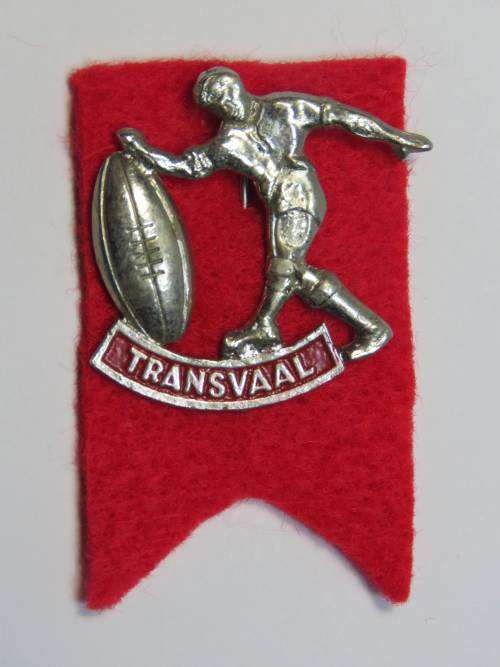 Vintage Transvaal rugby pin badge