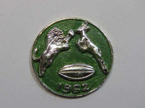 1962 Springboks and Lions tour pin badge - No pin